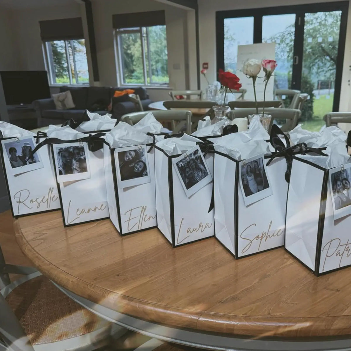 Monochrome Personalised Bridesmaid Gift Bags