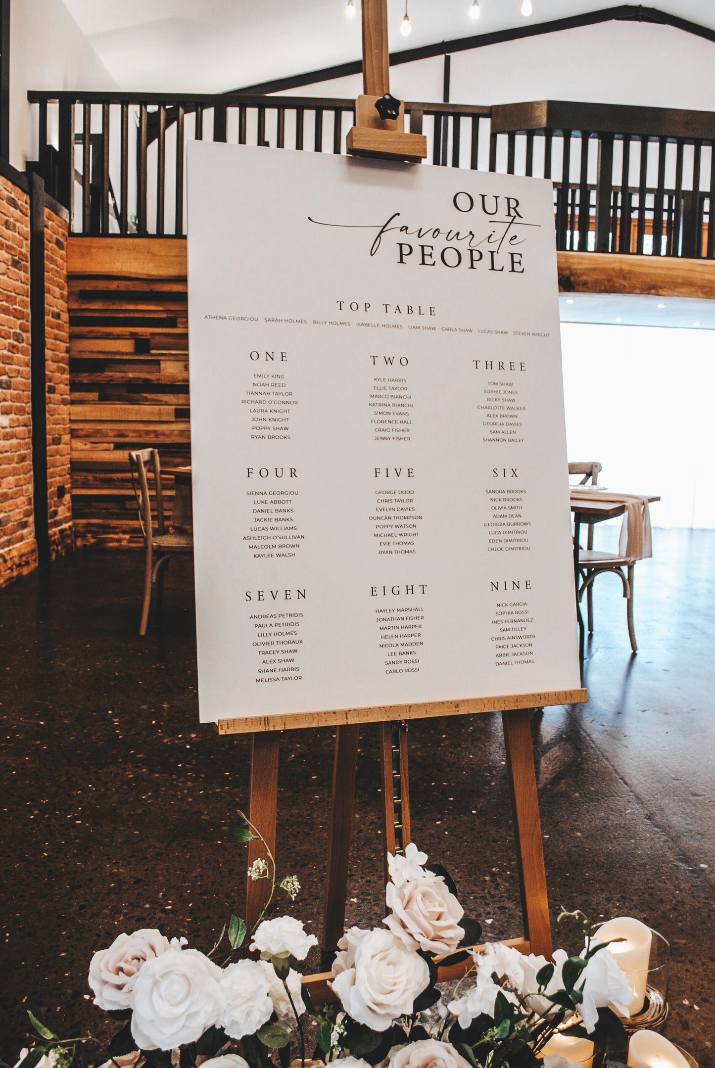Isabelle | Seating Chart