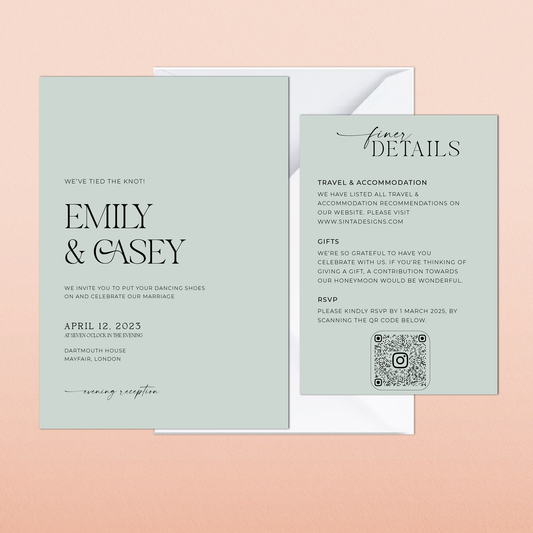 Emily | Evening Wedding Invitation