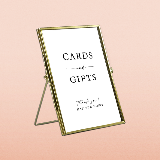 5x7" Standing Metal Gold Frames | Rentals