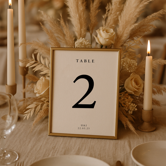 Hayley Minimalist | Table Numbers