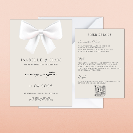 Isabelle | Evening Wedding Invitation