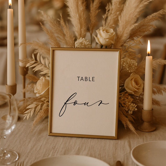 Iris Minimalist | Table Numbers