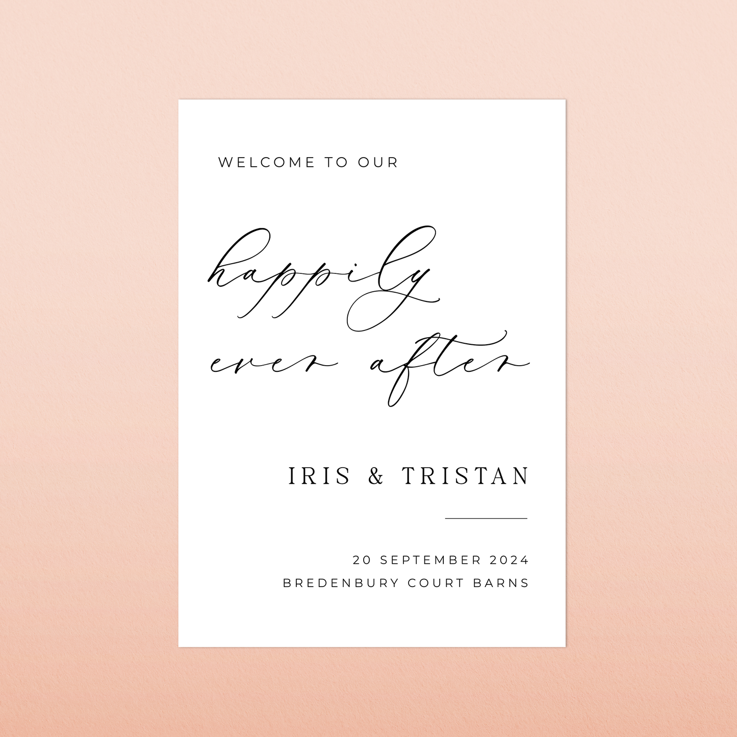 Iris | Welcome Sign