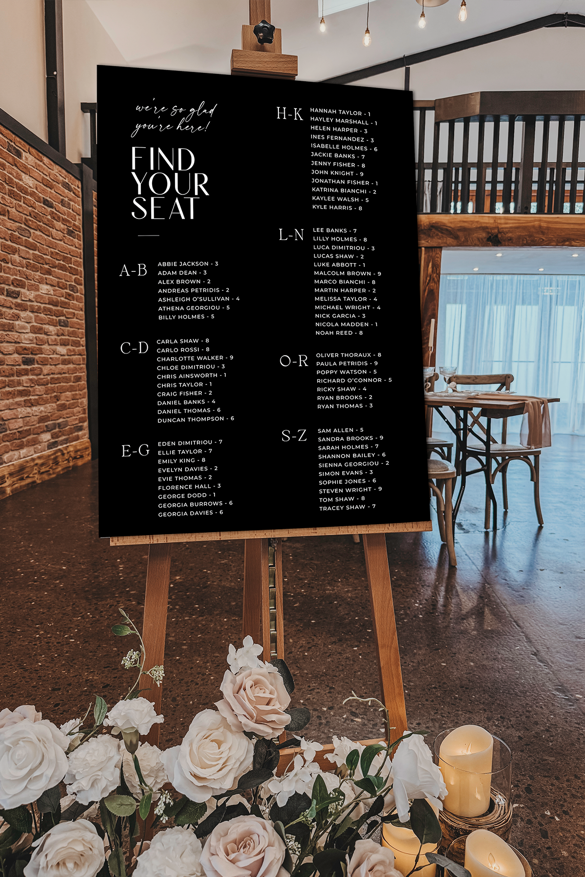Lauren | Seating Chart