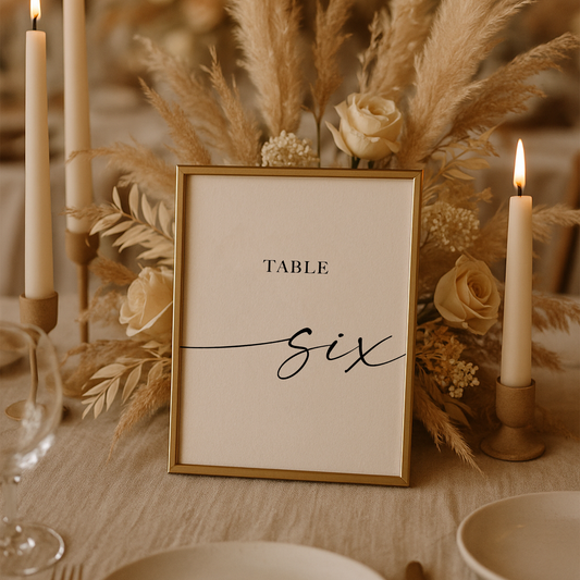 Lauren Minimalist | Table Numbers