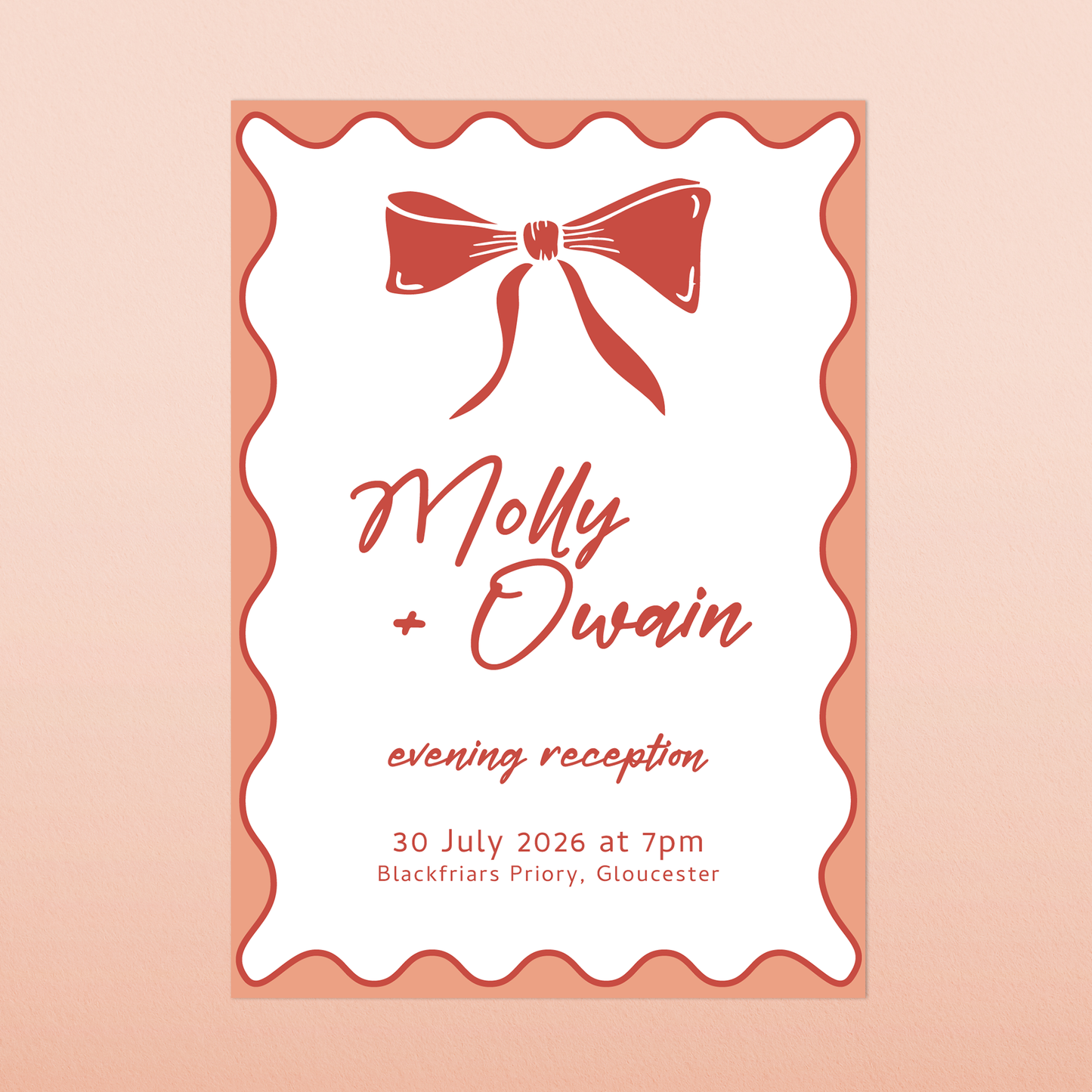 Molly | Evening Wedding Invitation