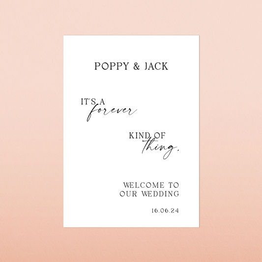 Poppy | Welcome Sign