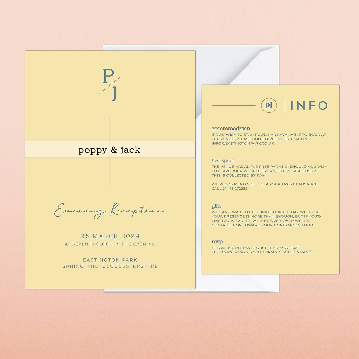 Poppy | Evening Wedding Invitation