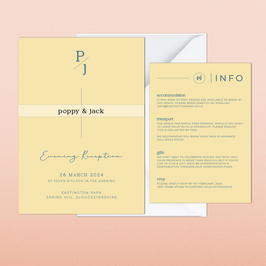 Poppy | Evening Wedding Invitation