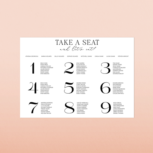 Sophie | Seating Chart