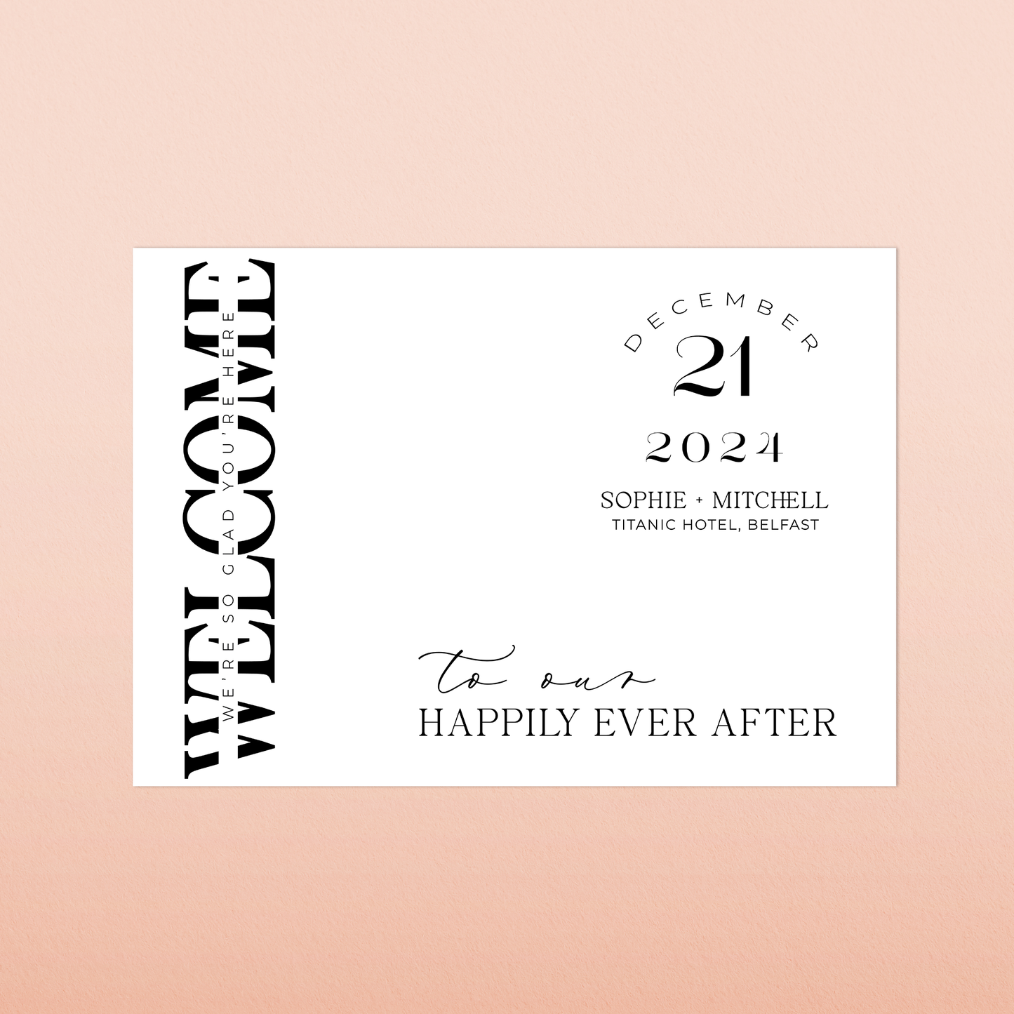 Sophie | Welcome Sign