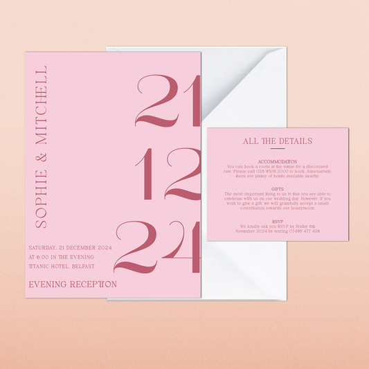 Sophie | Evening Wedding Invitation