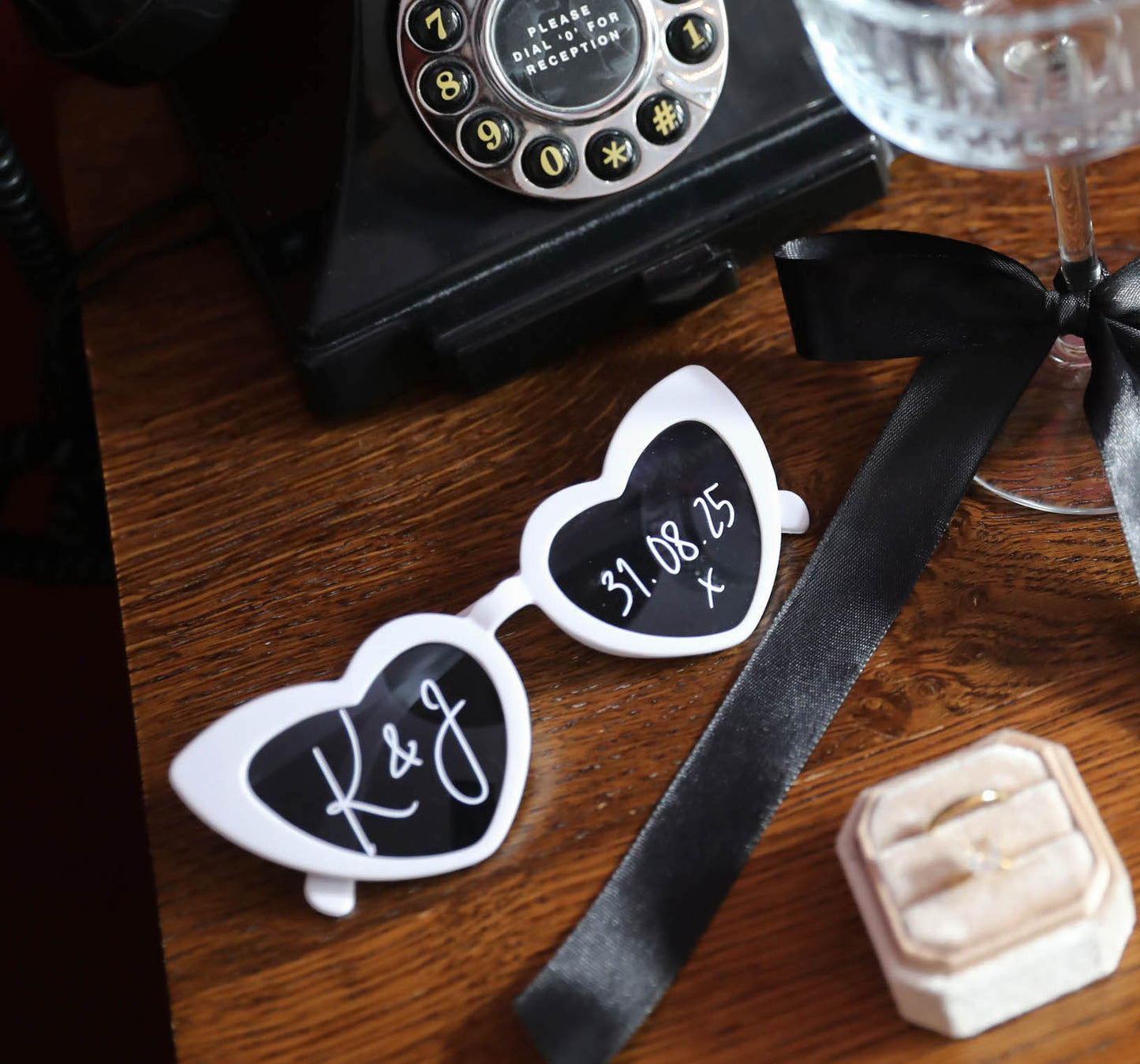 Monochrome Heart Shaped Sunglasses