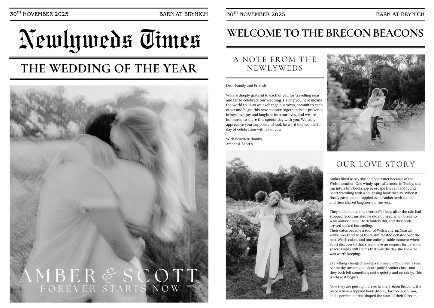 Newlyweds Times | Wedding Newspapers