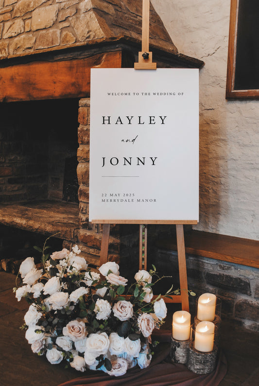 Hayley | Welcome Sign