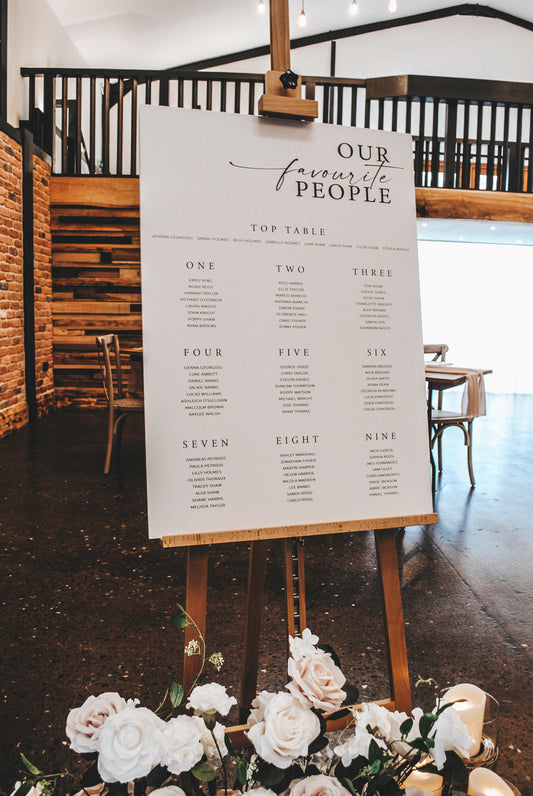 Isabelle | Seating Chart