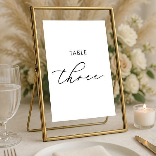 8x10" Standing Metal Gold Frames | Rentals