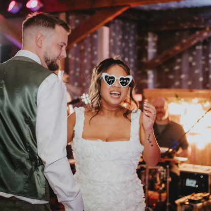 Monochrome Heart Shaped Sunglasses