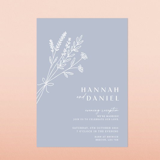 Hannah | Evening Wedding Invitation