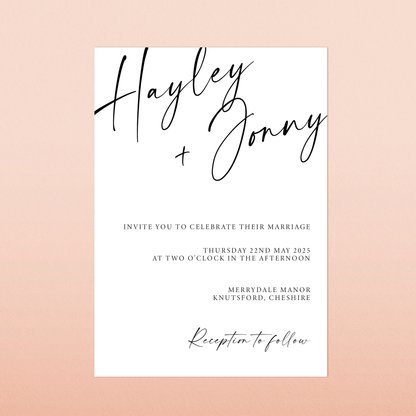Hayley | Day Wedding Invitation