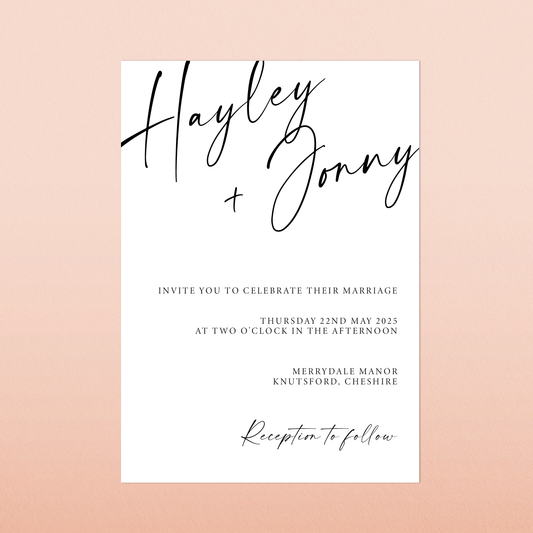 Hayley | Day Wedding Invitation