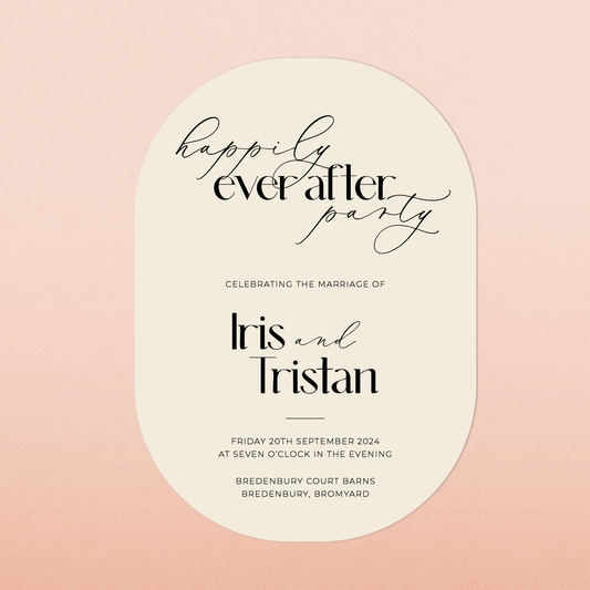 Iris | Evening Wedding Invitation