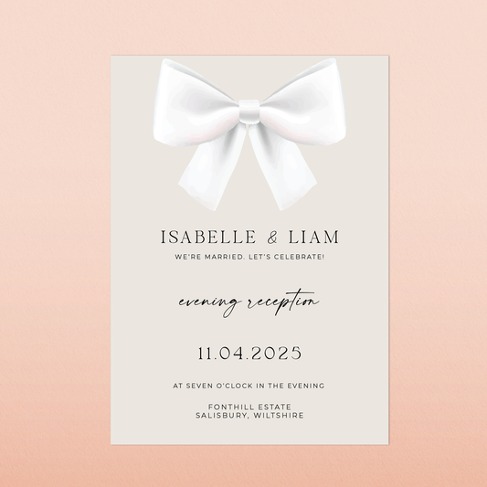 Isabelle | Evening Wedding Invitation