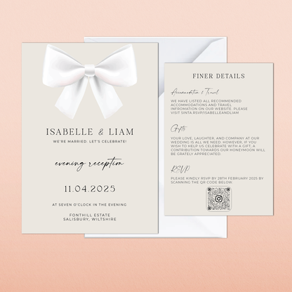 Isabelle | Evening Wedding Invitation