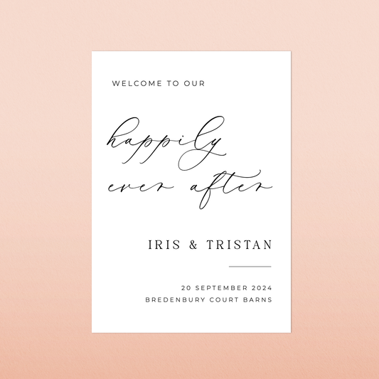 Iris | Welcome Sign
