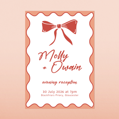 Molly | Evening Wedding Invitation