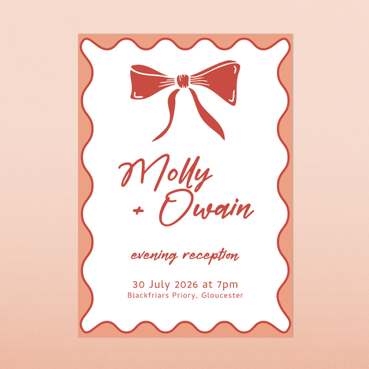 Molly | Evening Wedding Invitation