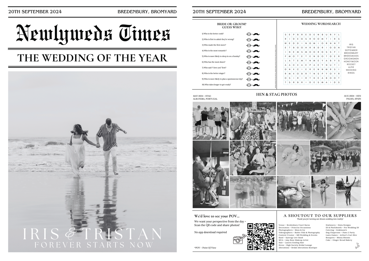 Newlyweds Times | Wedding Newspapers