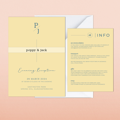 Poppy | Evening Wedding Invitation