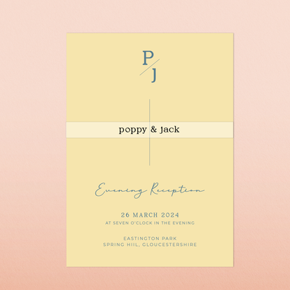 Poppy | Evening Wedding Invitation