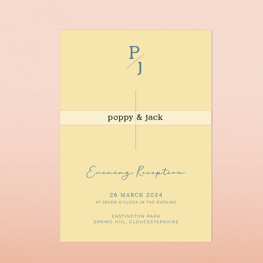 Poppy | Evening Wedding Invitation