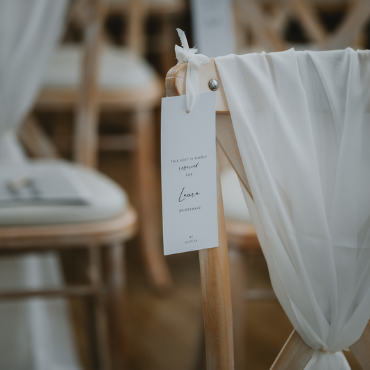 Iris Chiffon Ribbon | Seat Reserved
