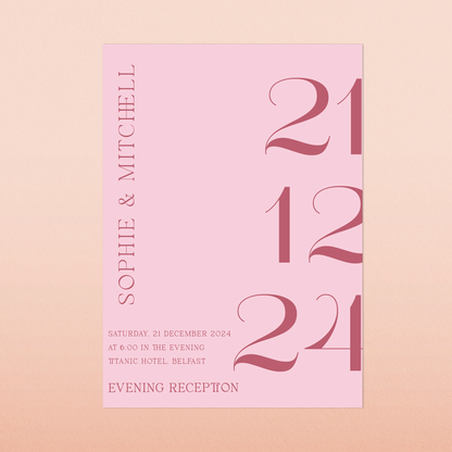 Sophie | Evening Wedding Invitation