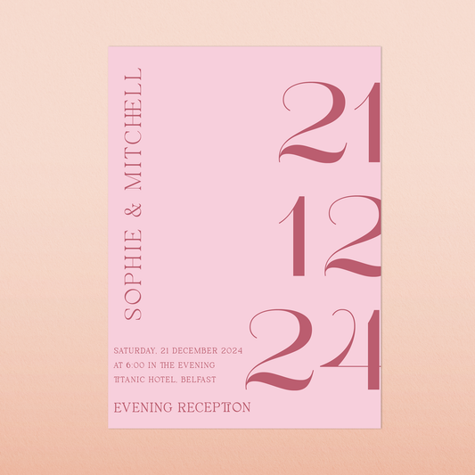 Sophie | Evening Wedding Invitation